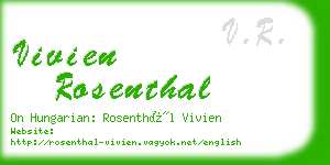 vivien rosenthal business card
